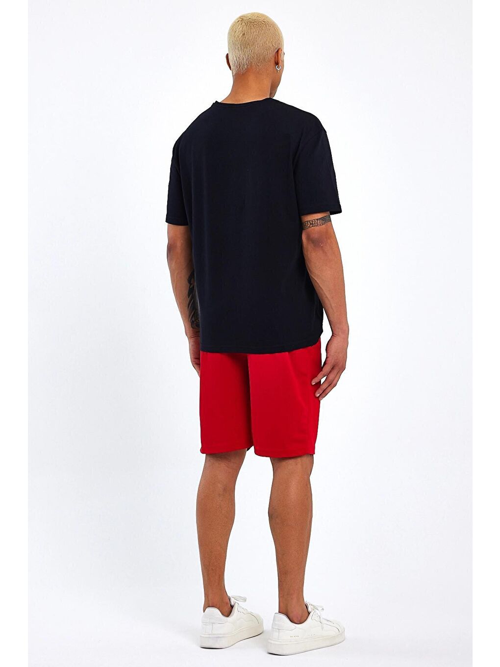 Kırmızı Regular Fit Brooklyn Baskılı Erkek Şort SPR 208-3