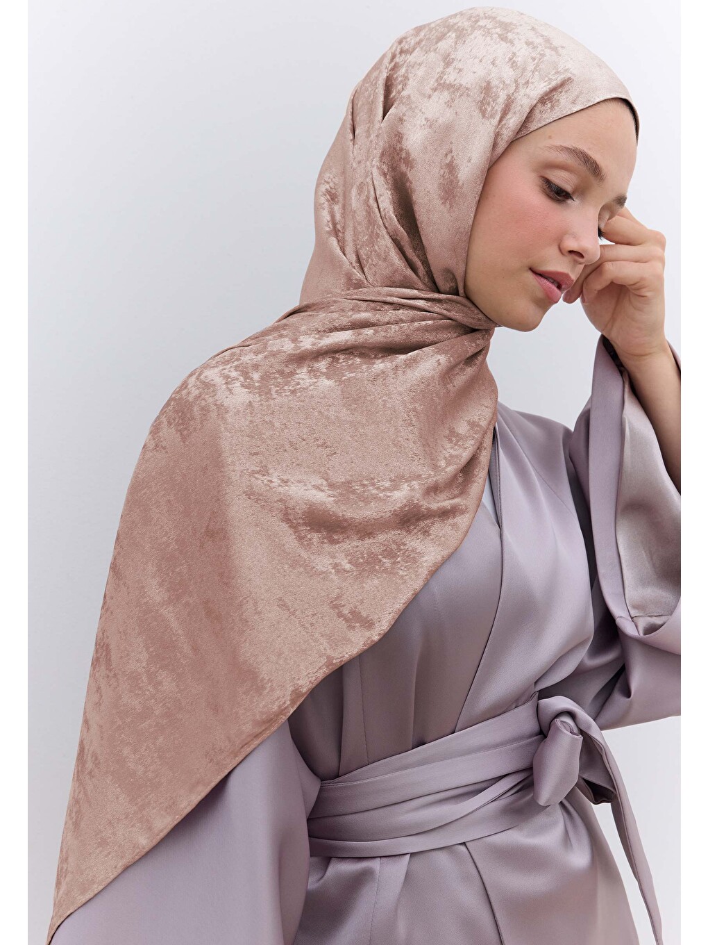 Pembe Luxury Shine Şal Gülkurusu