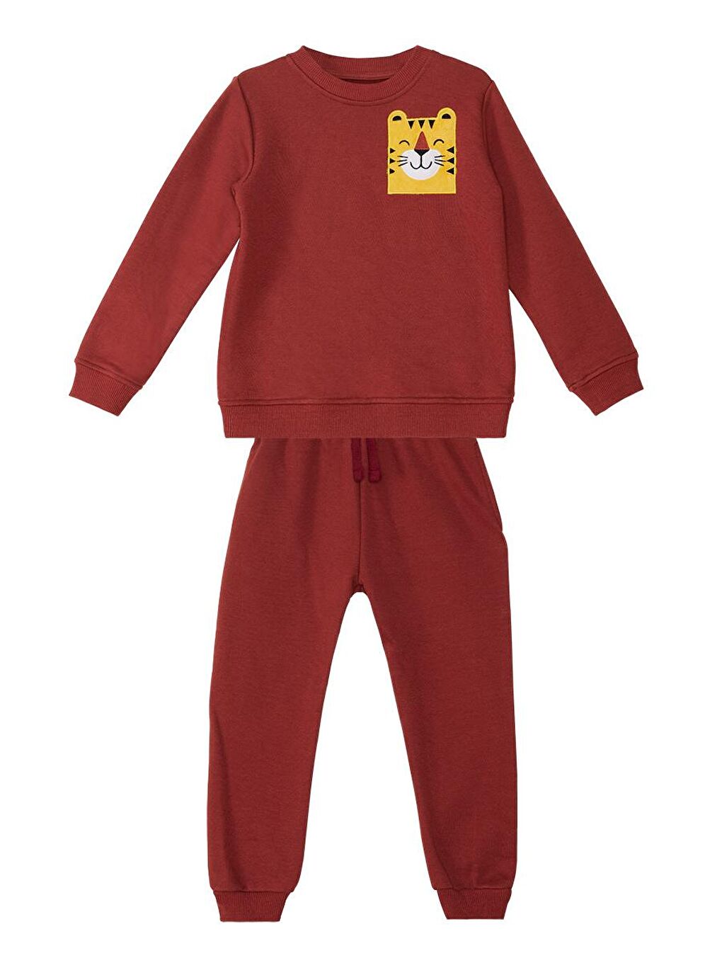 Denokids Bordo Tiger Erkek Çocuk Eşofman Altı Takım - 2