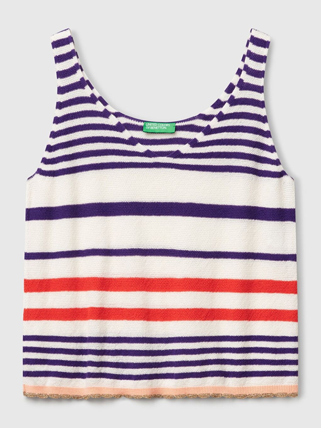 Kadın Mor %100 Pamuk V Yaka Kalın Askılı Triko Üst