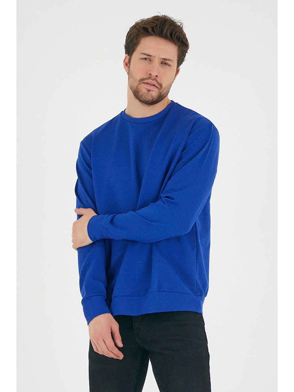 Mavi Erkek Bisiklet Yaka Regular Fit İnce Sweatshirt SPR 20K30-2