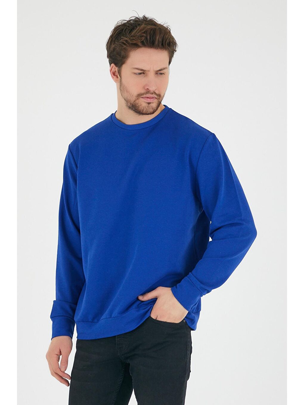 Mavi Erkek Bisiklet Yaka Regular Fit İnce Sweatshirt SPR 20K30-3