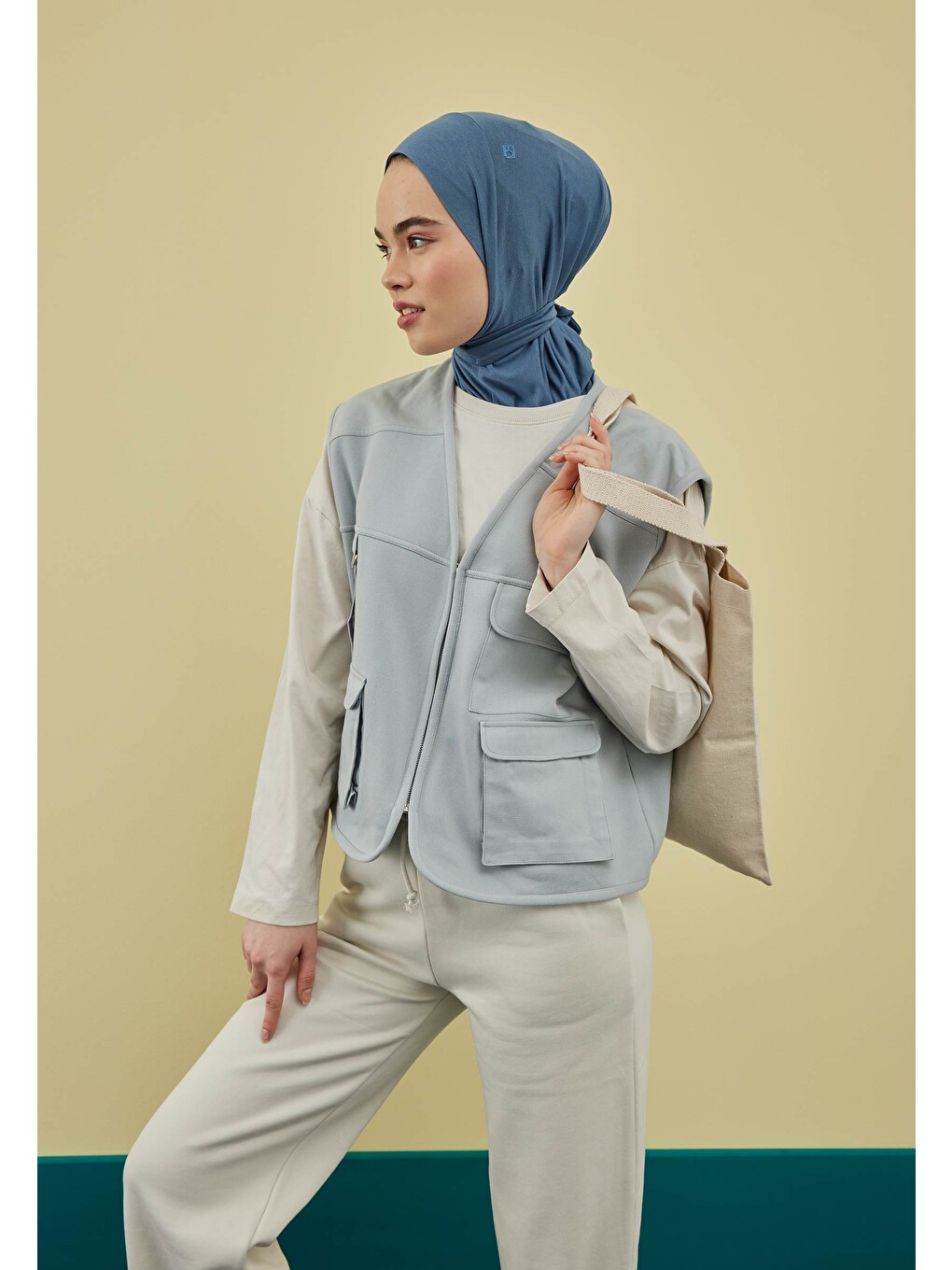 Lacivert Athletic Hijab İndigo-3