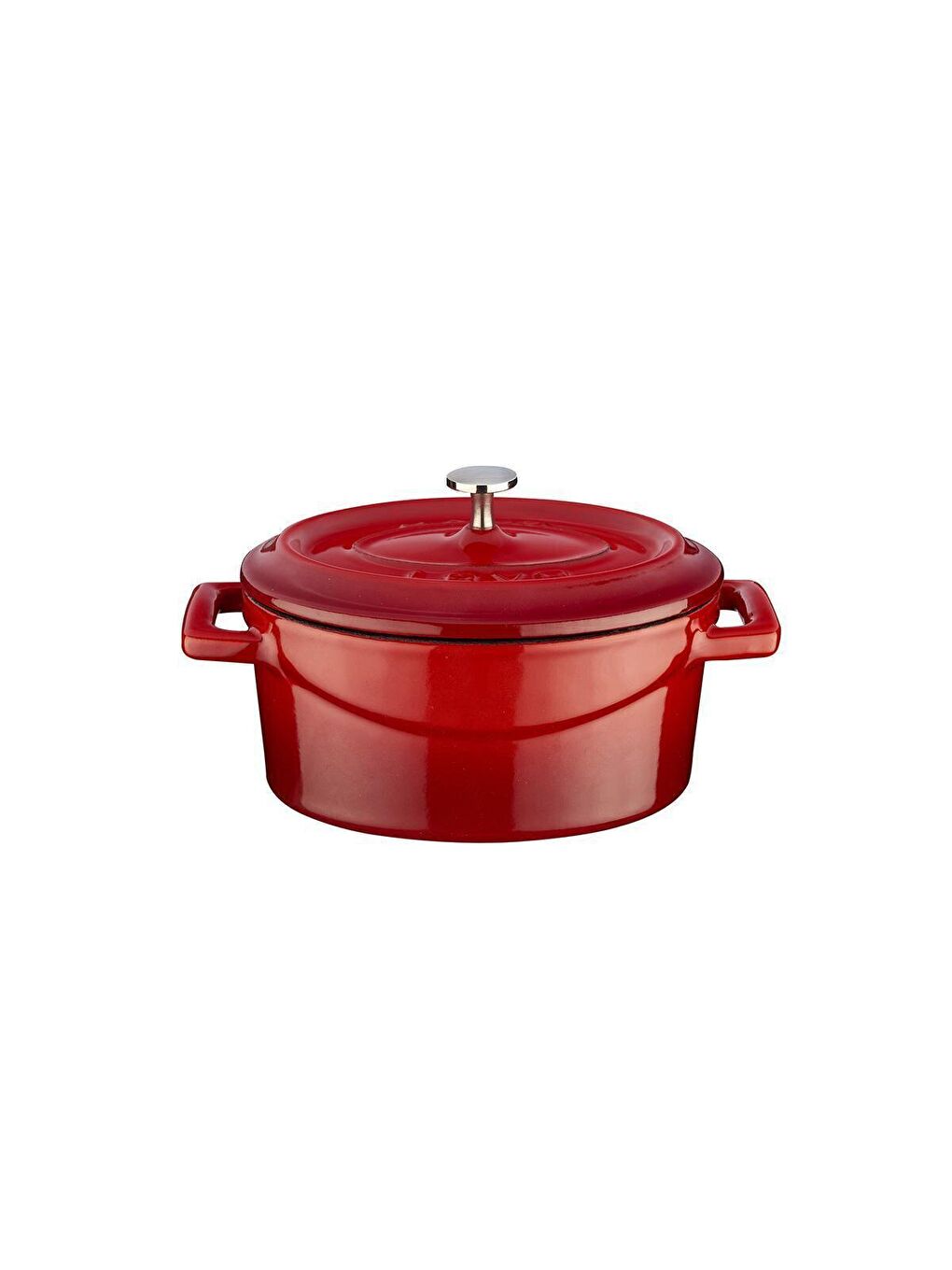 Kırmızı Mini Oval Tencere. Trendy Serisi Ölçü 9x12cm.