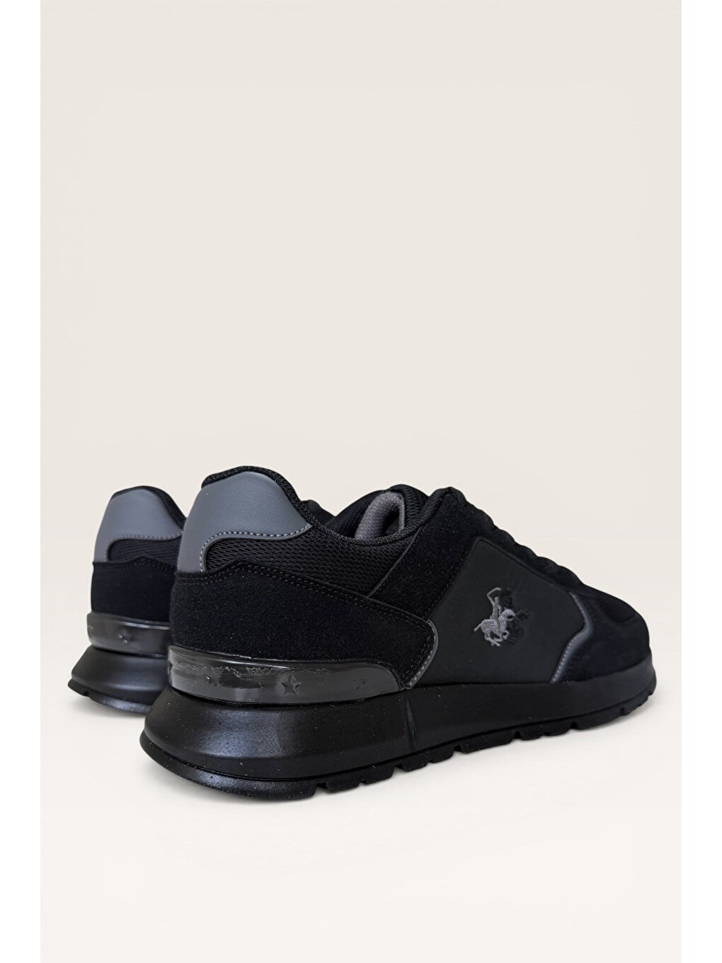 Erkek Ortopedik Airfile Günlük Yürüyüş Koşu Sneaker Spor Ayakkabı Siyah-5