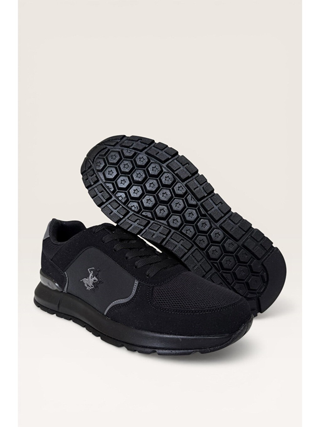 Erkek Ortopedik Airfile Günlük Yürüyüş Koşu Sneaker Spor Ayakkabı Siyah-8