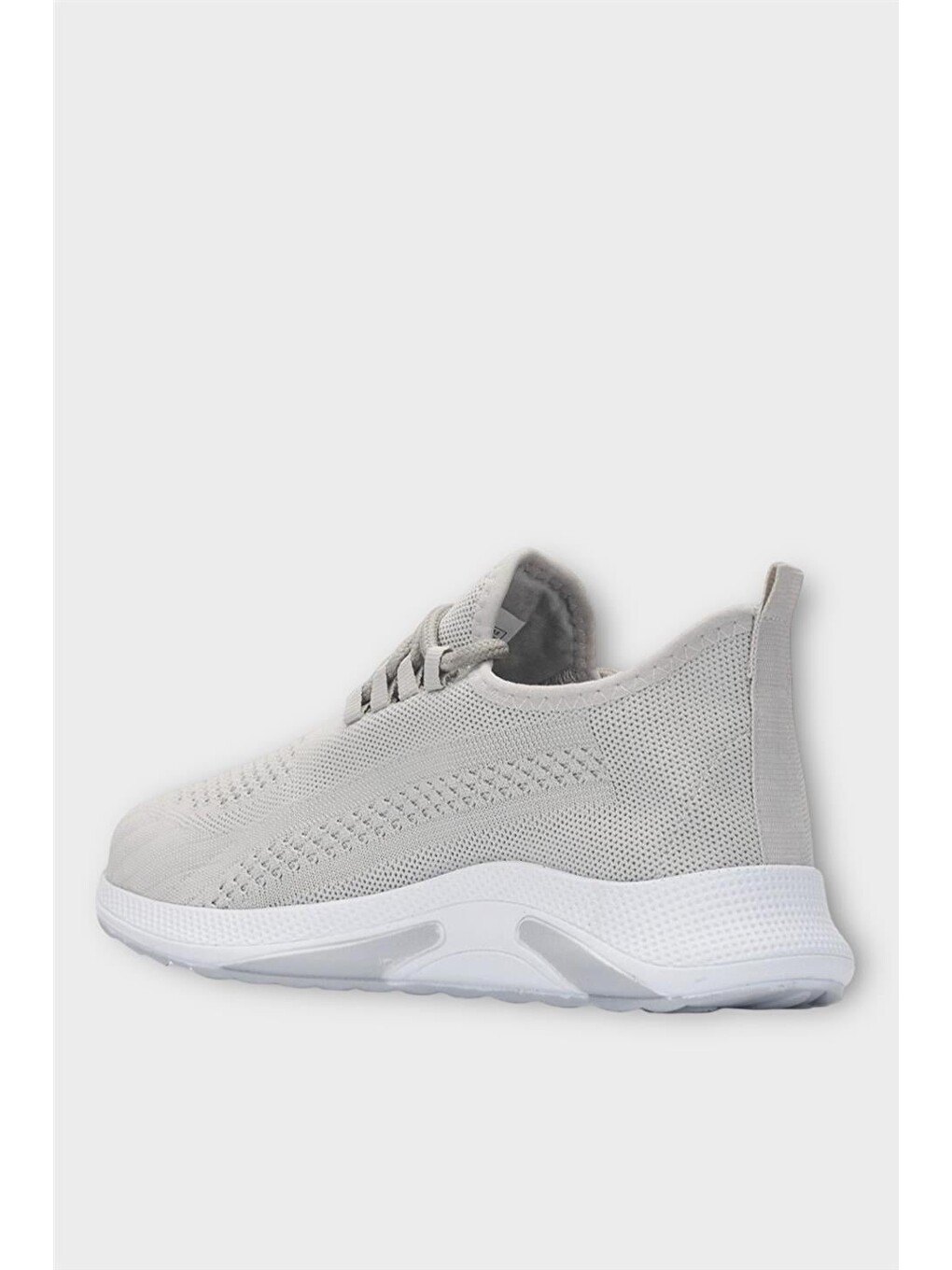 Unisex Yazlık Triko Spor Ayakkabı Gri - Beyaz-2