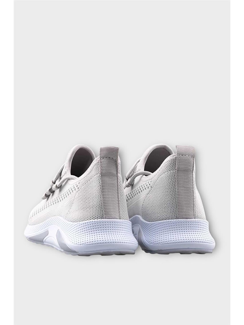 Unisex Yazlık Triko Spor Ayakkabı Gri - Beyaz-4