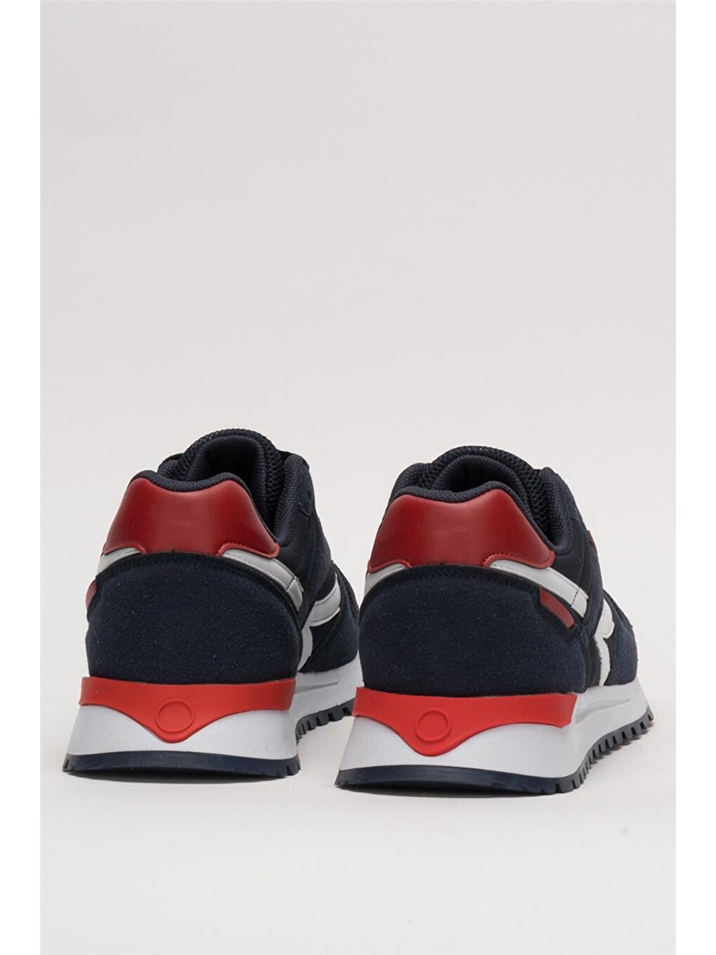 Erkek Ortopedik Günlük Yürüyüş Koşu Sneaker Spor Ayakkabı Lacivert - Kirmizi-7