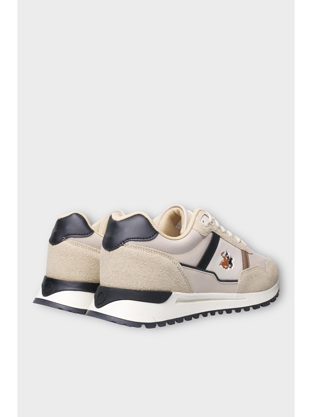 Erkek Ortopedik Cilt Günlük Yürüyüş Koşu Sneaker Spor Ayakkabı Bej-7
