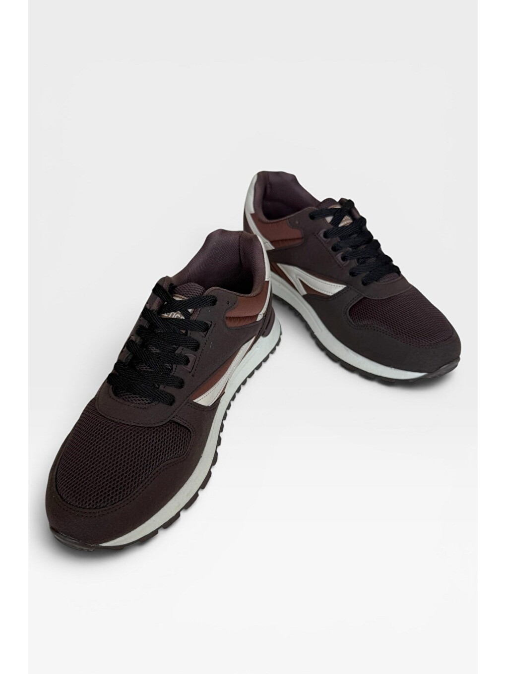 Erkek Ortopedik Günlük Yürüyüş Koşu Sneaker Spor Ayakkabı Kahverengi-4