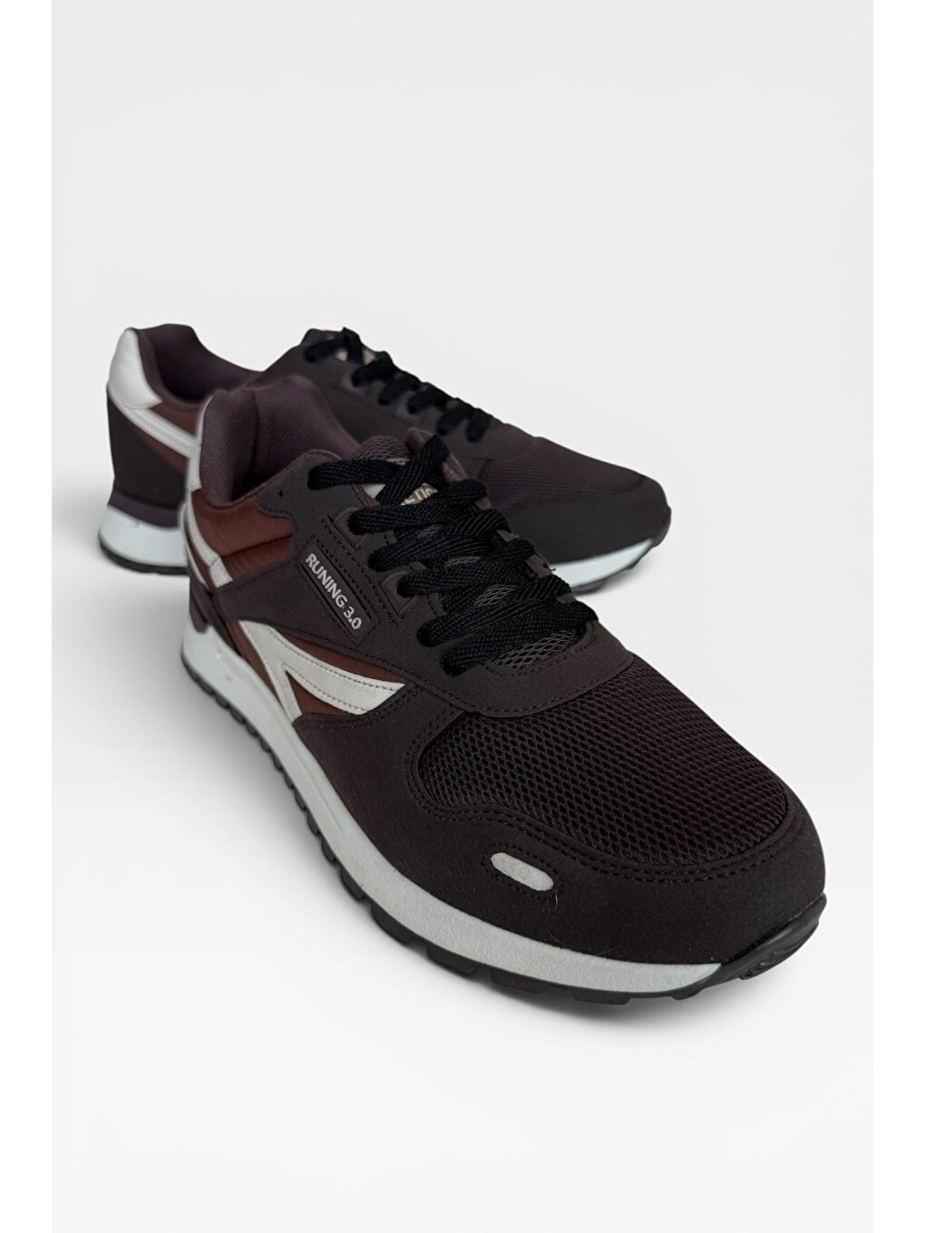 Erkek Ortopedik Günlük Yürüyüş Koşu Sneaker Spor Ayakkabı Kahverengi-3