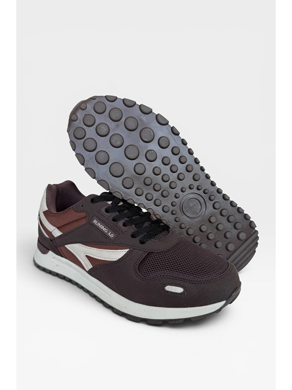 Erkek Ortopedik Günlük Yürüyüş Koşu Sneaker Spor Ayakkabı Kahverengi-9