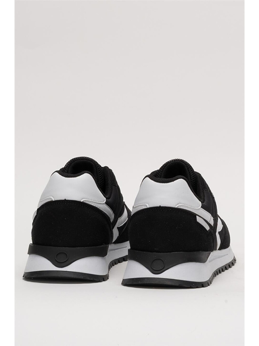 Erkek Ortopedik Günlük Yürüyüş Koşu Sneaker Spor Ayakkabı Siyah - Beyaz-5