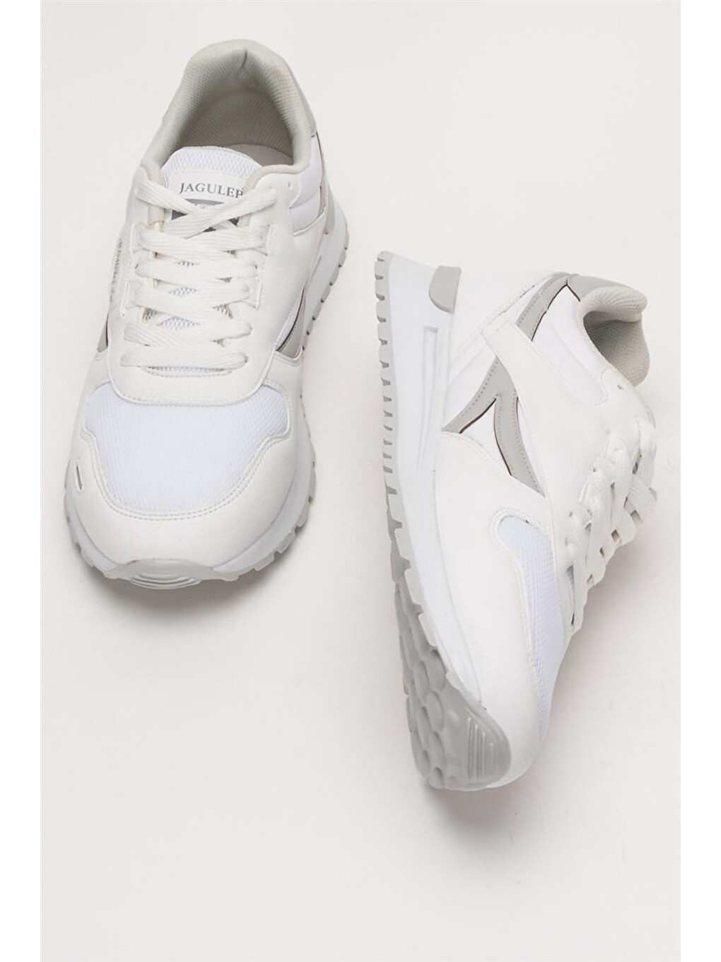 Erkek Ortopedik Günlük Yürüyüş Koşu Sneaker Spor Ayakkabı Beyaz-19