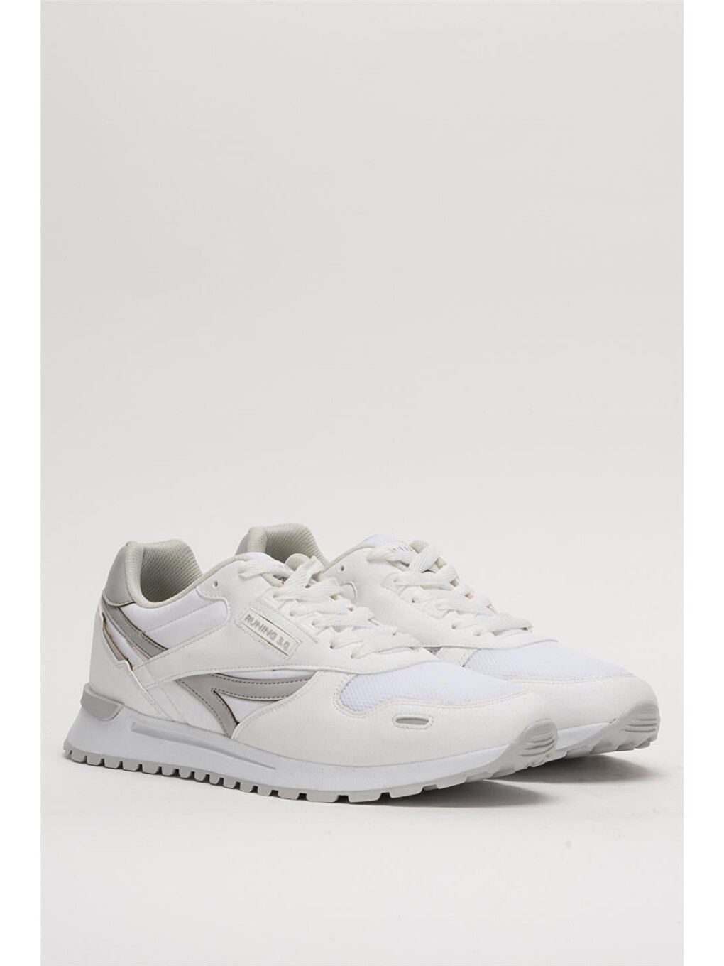 Erkek Ortopedik Günlük Yürüyüş Koşu Sneaker Spor Ayakkabı Beyaz-6