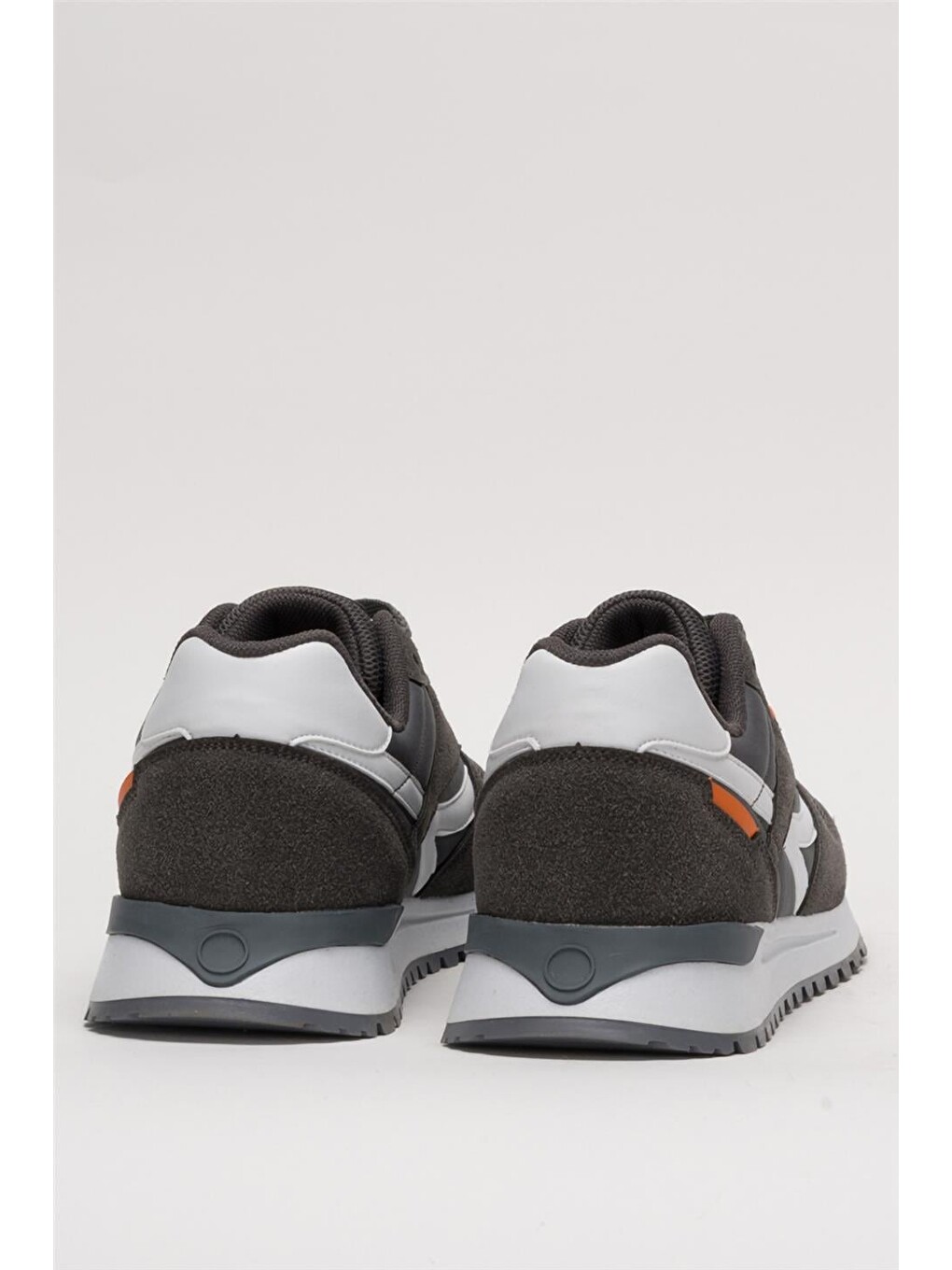 Gri Erkek Ortopedik Günlük Yürüyüş Koşu Sneaker Spor Ayakkabı Füme-10