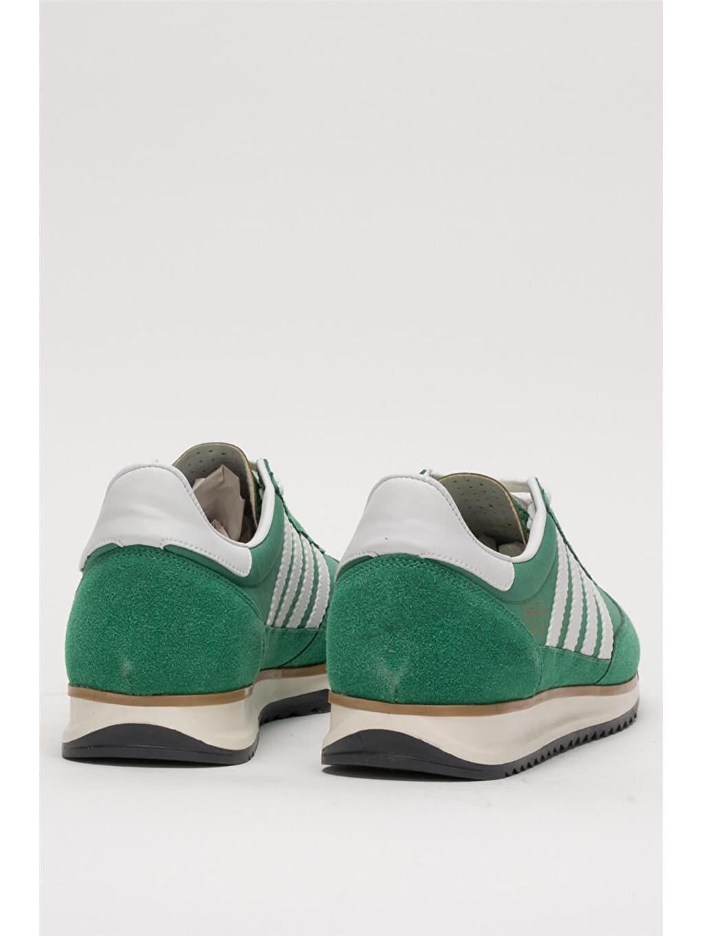 Erkek Günlük Rahat Taban Yumuşak Hafif Sneaker Bağcıklı Spor Ayakkabı Yeşil - Beyaz-6
