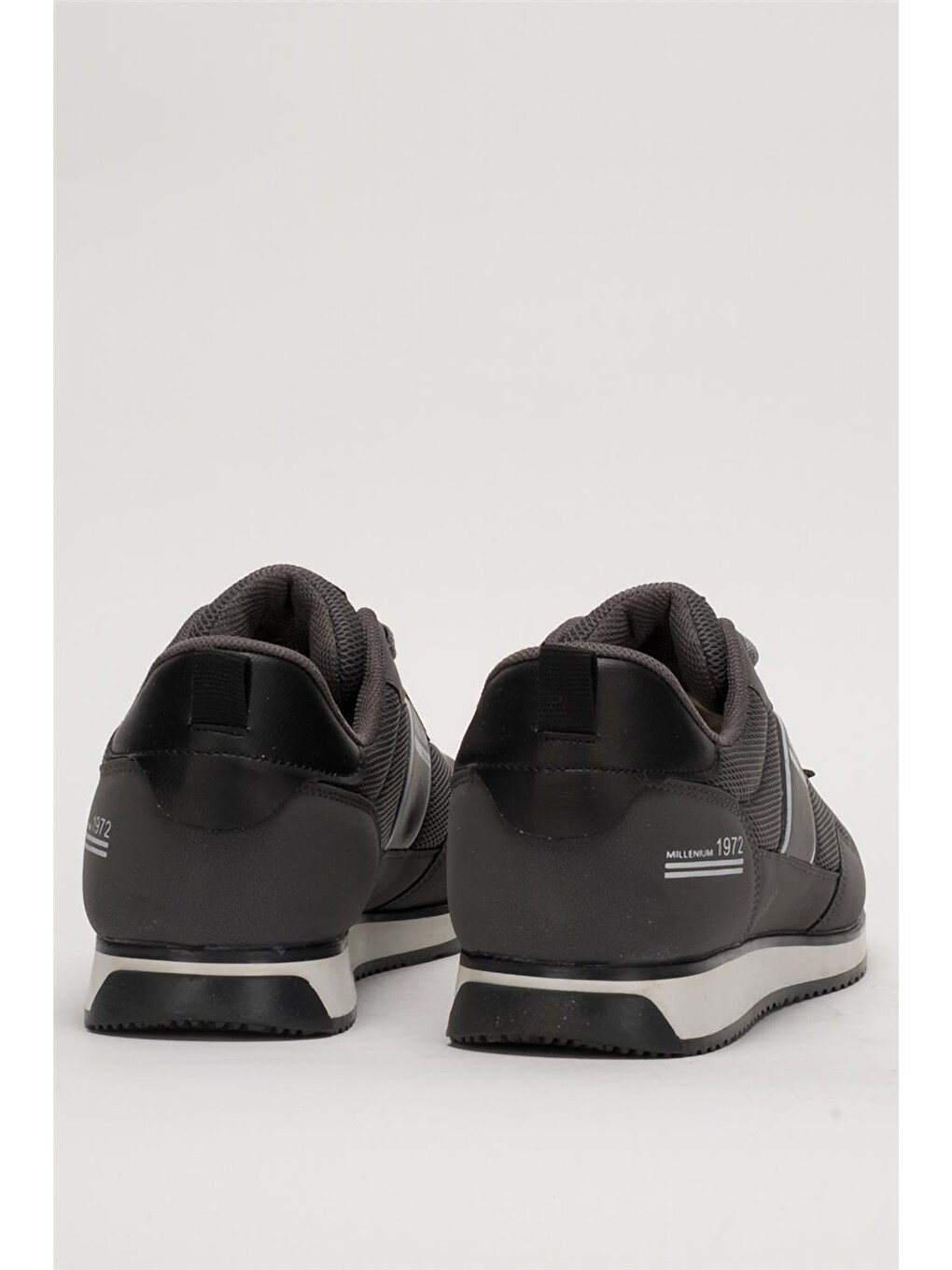 Gri Erkek Günlük Sneaker Spor Ayakkabı Füme-siyah-5