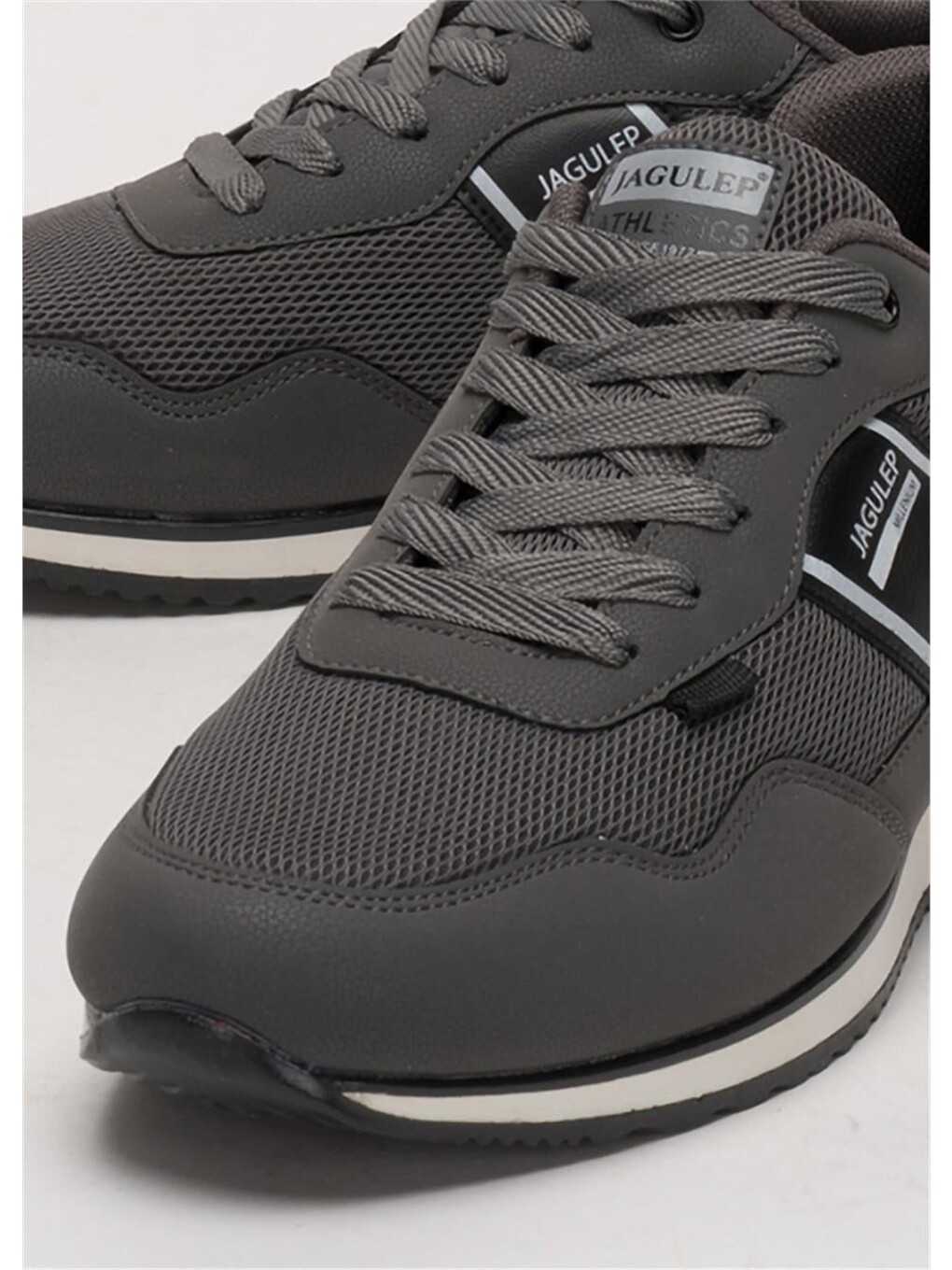 Gri Erkek Günlük Sneaker Spor Ayakkabı Füme-siyah-8
