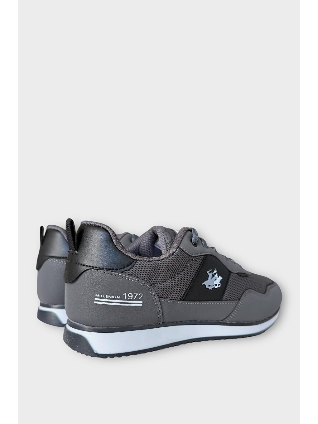 Gri Erkek Ortopedik Günlük Airfile Sneaker Spor Ayakkabı Füme-4