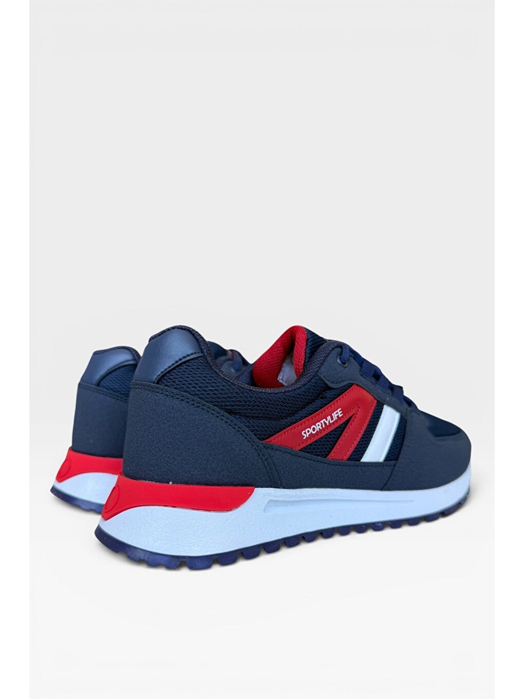 Erkek Ortopedik Airfile Günlük Yürüyüş Koşu Sneaker Spor Ayakkabı Lacivert-3