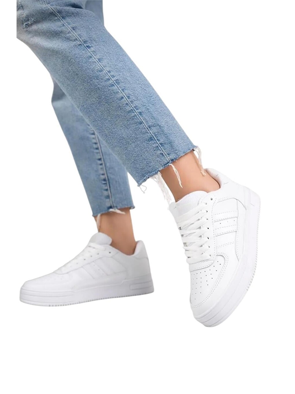 Kadın Sneaker Günlük Spor Ayakkabı Beyaz-3