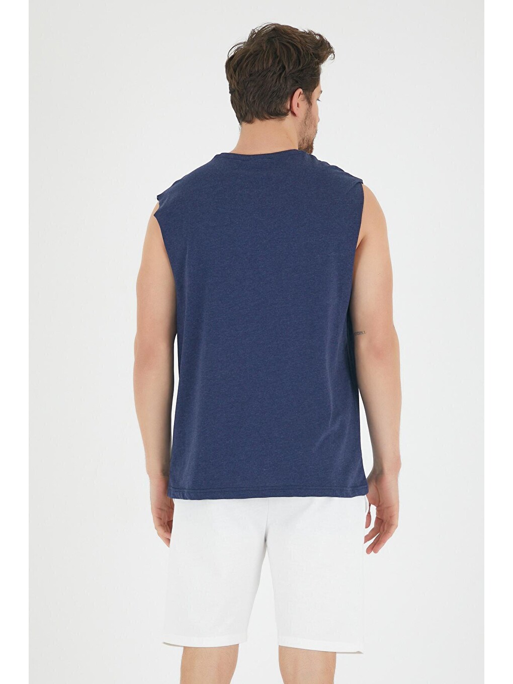 İndigo Erkek Bisiklet Yaka Regular Fit Brooklyn Baskılı Tişört Spr22ts122-1