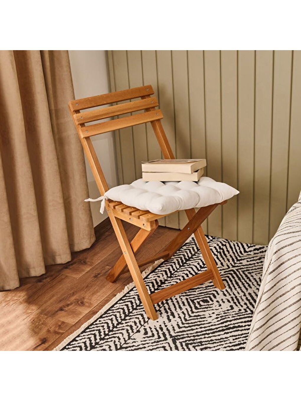 Soft Traum Sandalye Minderi - Ekru - 40x40 cm-2