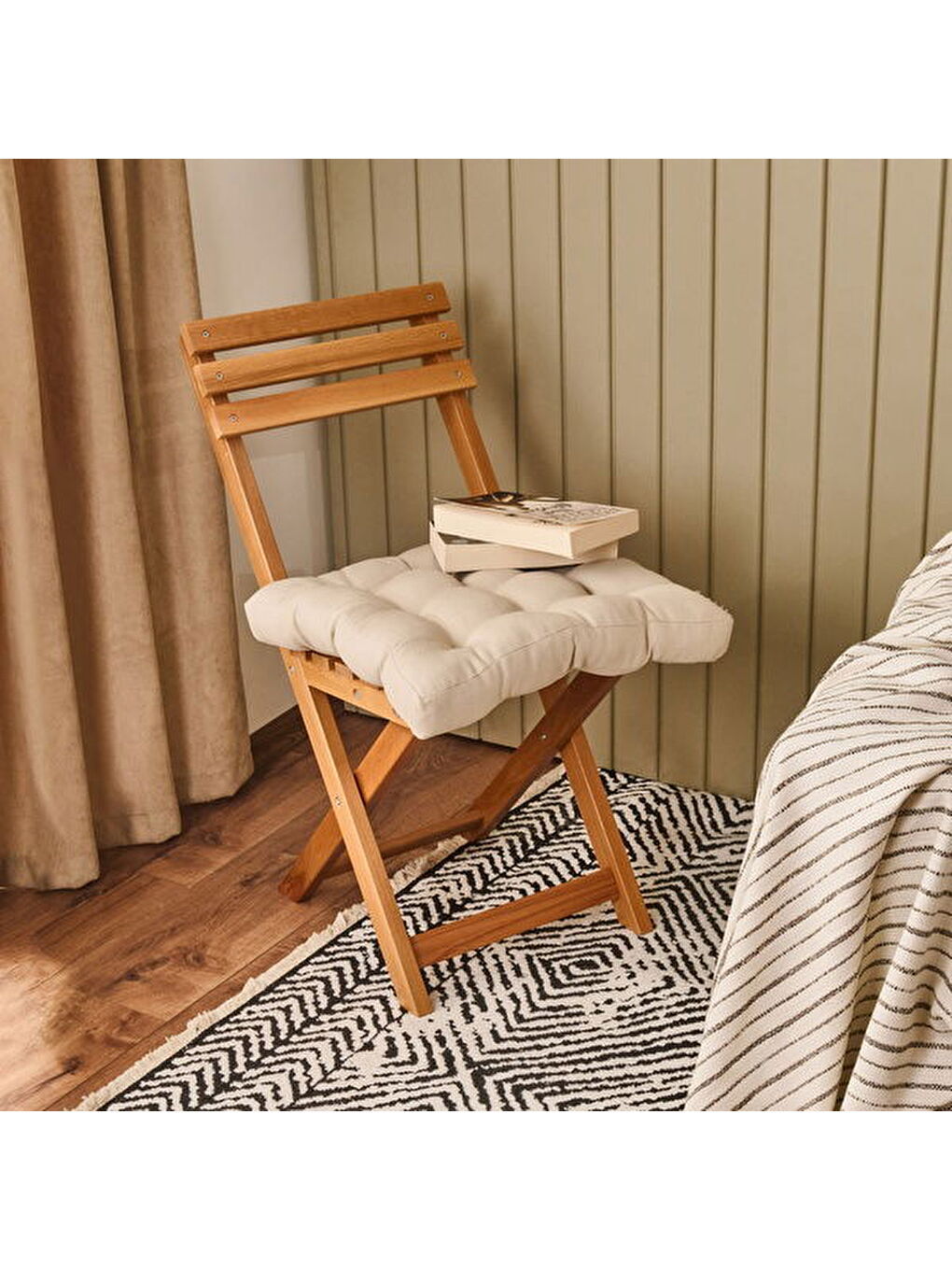 Soft Traum Sandalye Minderi - Bej - 45x45 cm-5