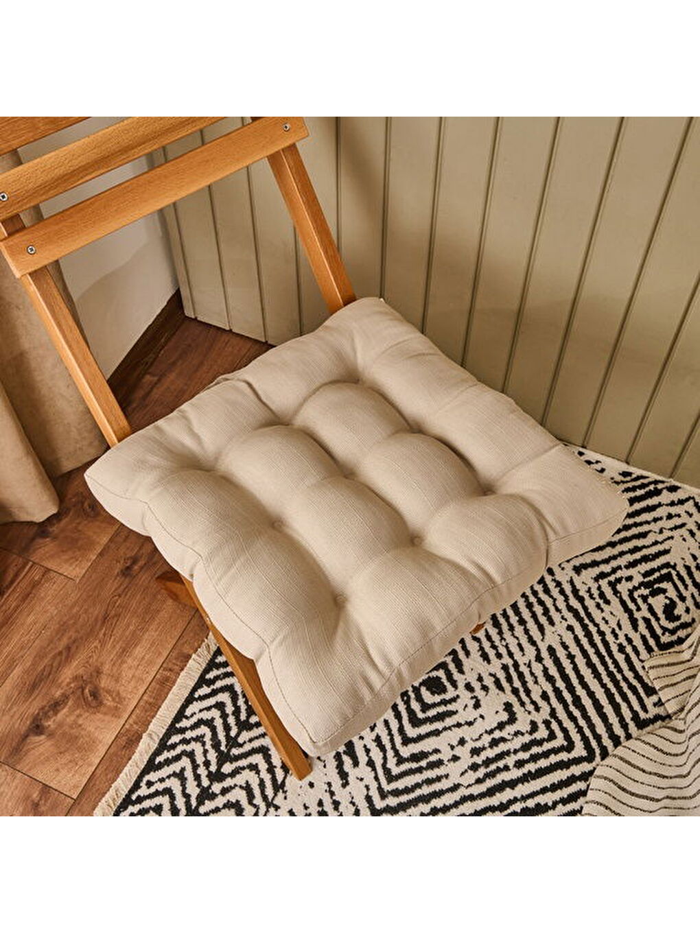 Soft Traum Sandalye Minderi - Bej - 45x45 cm