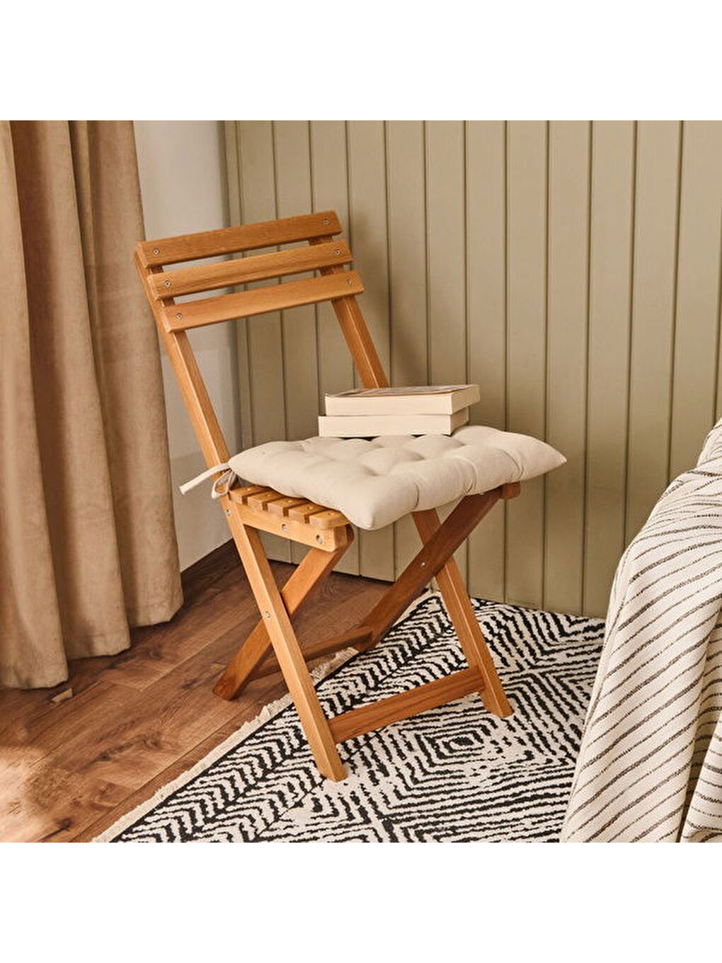 Soft Traum Sandalye Minderi - Bej - 40x40 cm-4