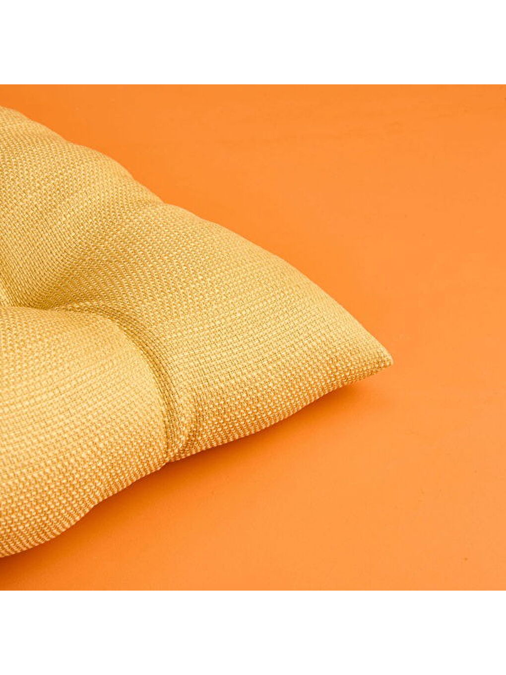 Kahverengi Soft Traum Sandalye Minderi - Hardal - 40x40 cm-2