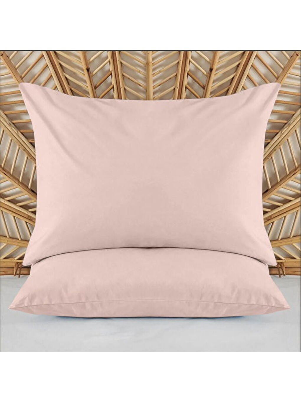Evidea Pembe Soft Basic 2'li Yastık Kılıfı - Gülkurusu - 50x70 cm