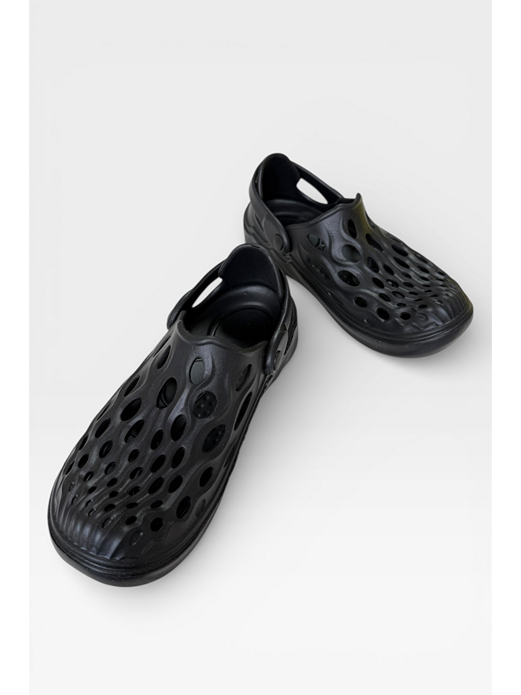 Unisex Günlük Rahat Yazlık Havuz Plaj Spor Ayakkabı Sandalet Siyah-4