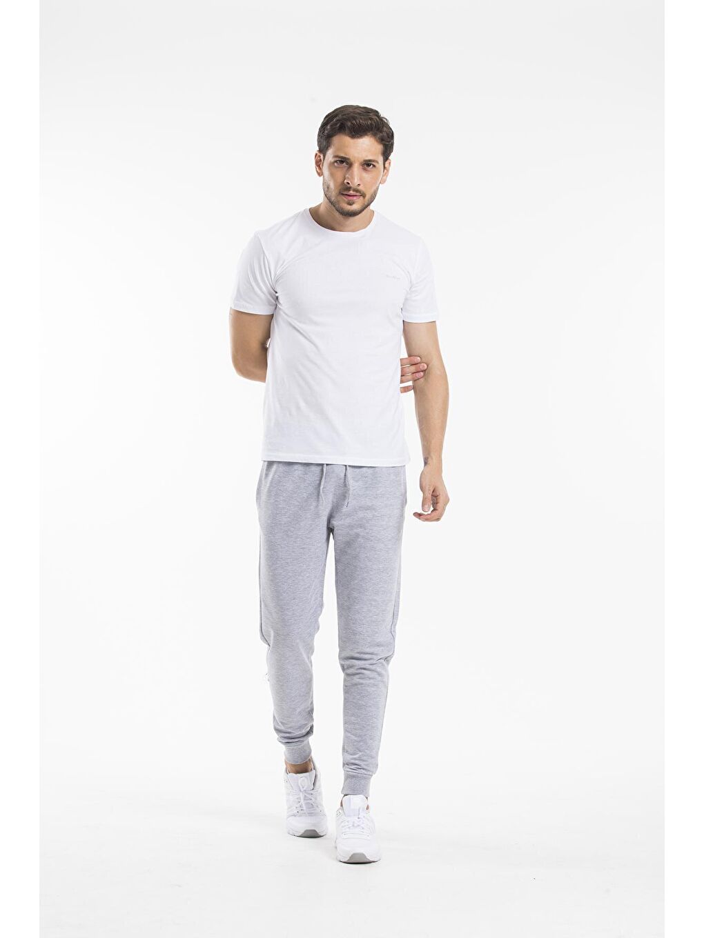 Süperlife Gri Erkek Slim Fit İnce Eşofman Altı SPR 20K01