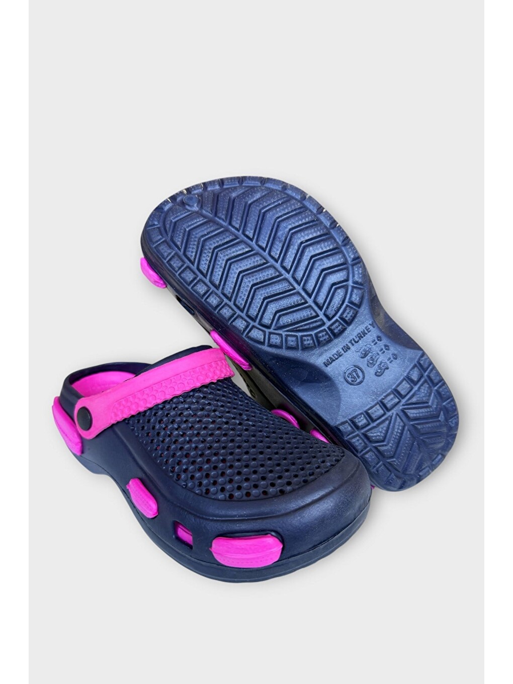 Unisex Comfort Medikal Hemşire Sabo Terlik Lacivert - Fuşya-10