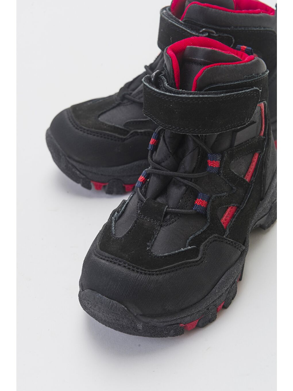 Erkek Çocuk Siyah Hakiki Deri Trekking Çocuk Bot