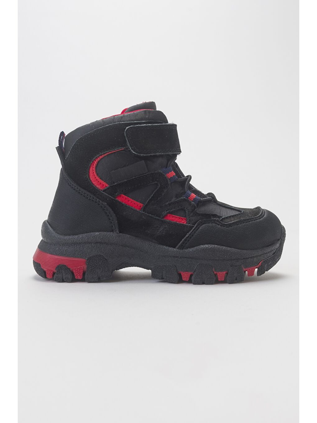 Erkek Çocuk Siyah Hakiki Deri Trekking Çocuk Bot-3