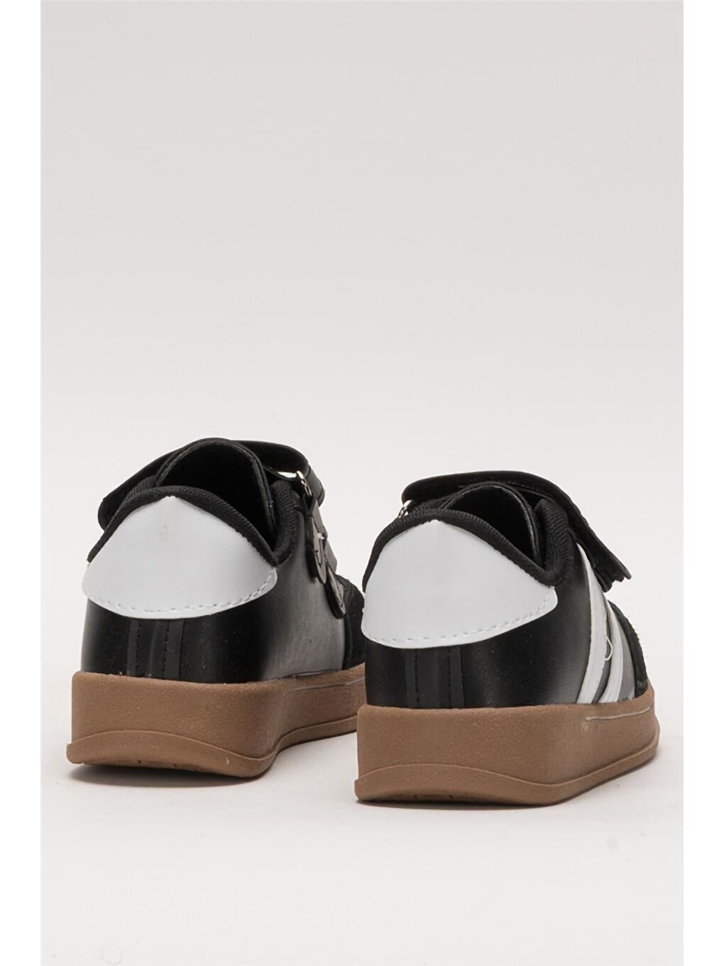 Unisex Cırtlı Rahat Hafif Çocuk Spor Ayakkabı Siyah-3