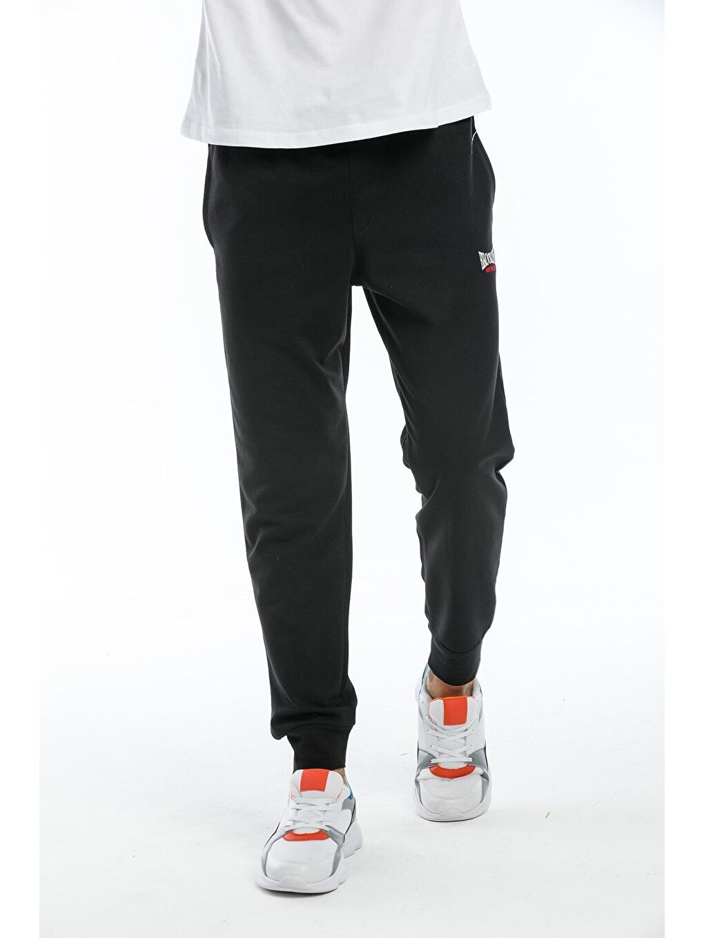 Siyah Regular Fit Brooklyn K.Nakışlı Erkek Jogger Eşofman Altı SPR151-1