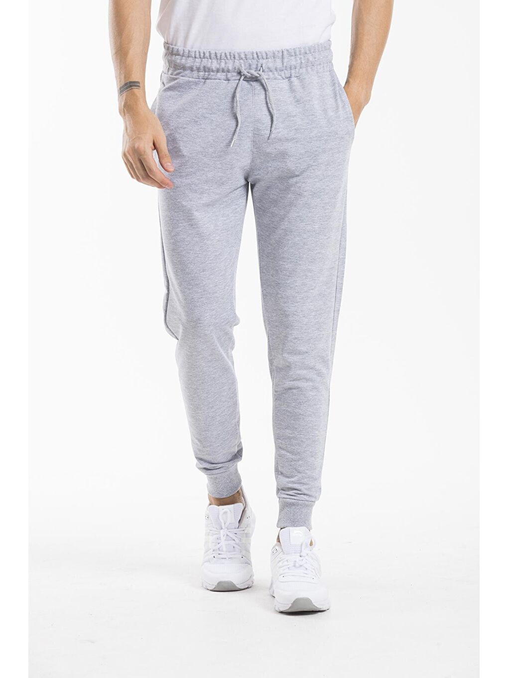 Gri Slim Fit İnce Erkek Jogger Eşofman Altı SPR 20K01-1