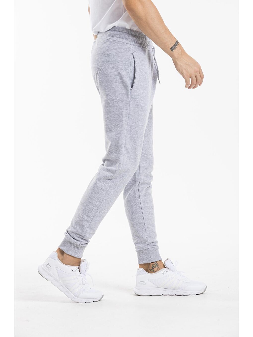 Gri Slim Fit İnce Erkek Jogger Eşofman Altı SPR 20K01-2