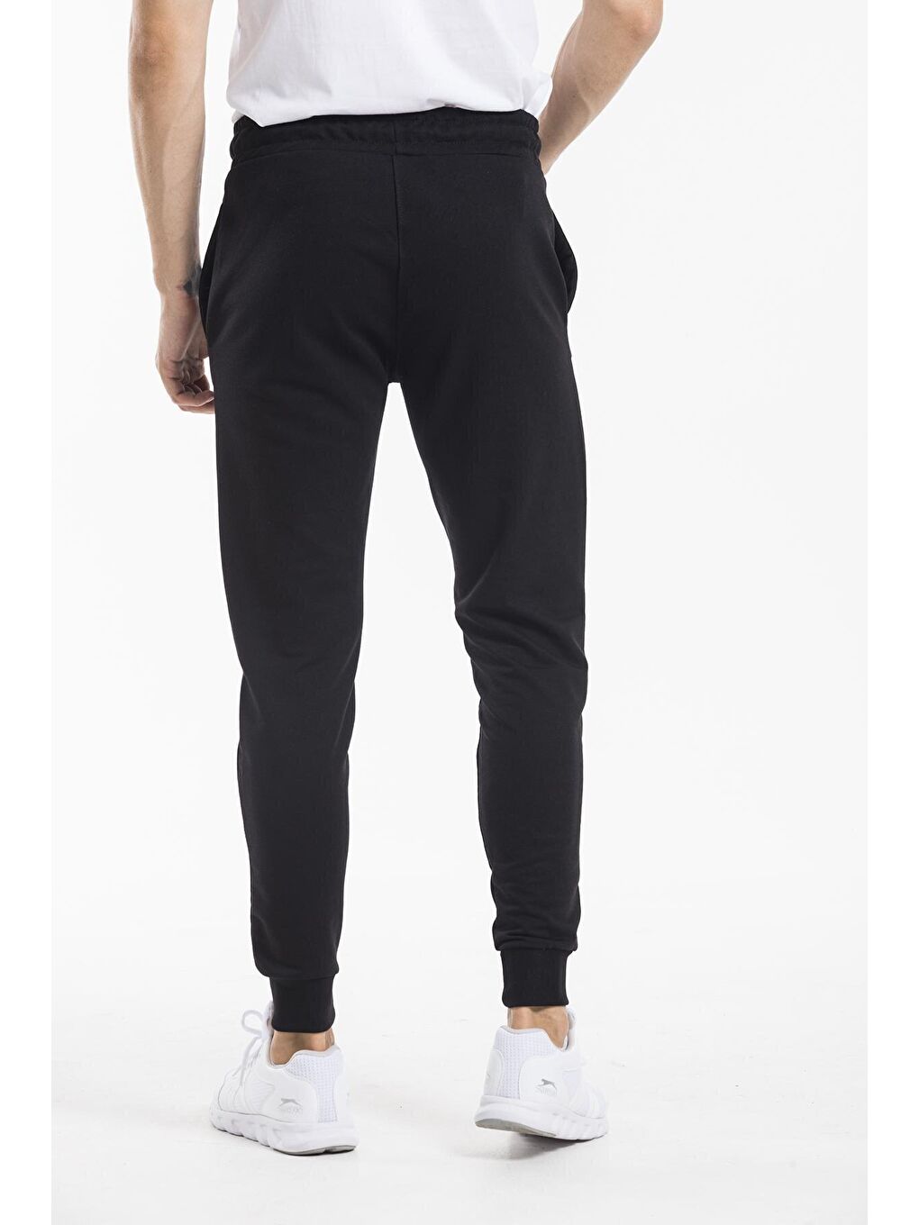 Siyah Slim Fit İnce Erkek Jogger Eşofman Altı SPR 20K01-1