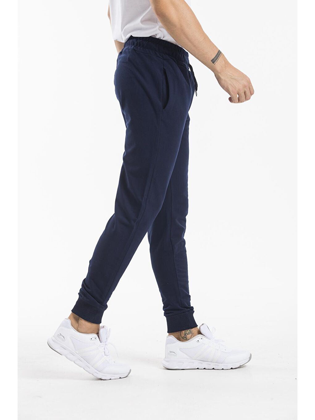 Lacivert Slim Fit İnce Erkek Jogger Eşofman Altı SPR 20K01-3