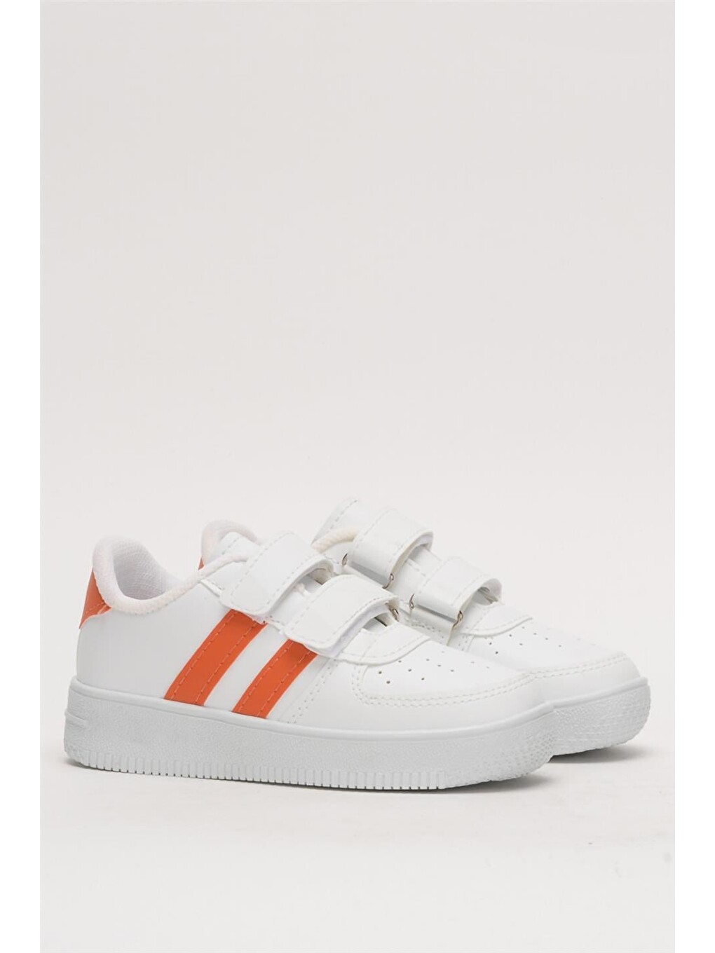 Çocuk Sneaker Spor Ayakkabı Beyaz - Turuncu-2