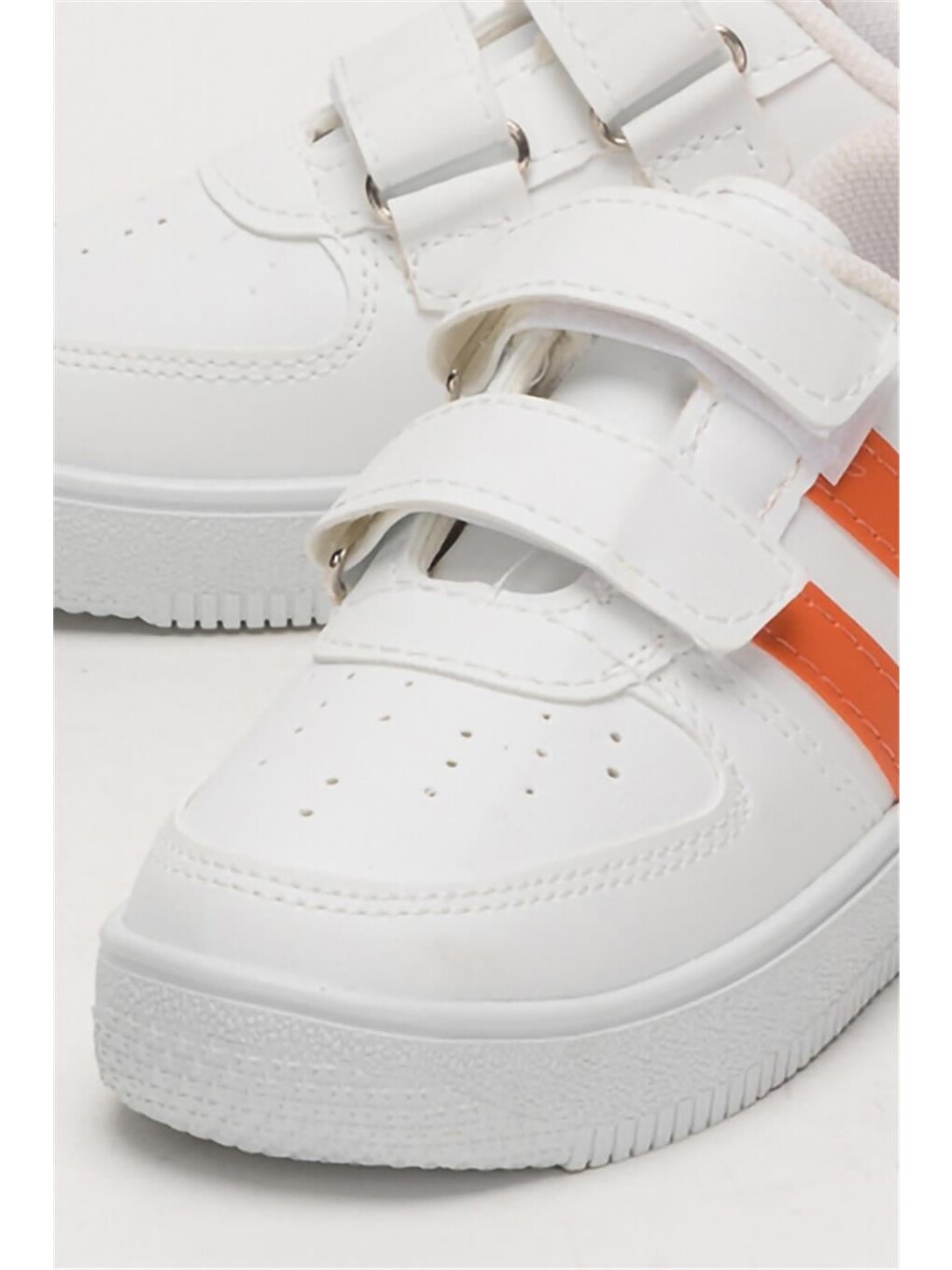 Çocuk Sneaker Spor Ayakkabı Beyaz - Turuncu-3