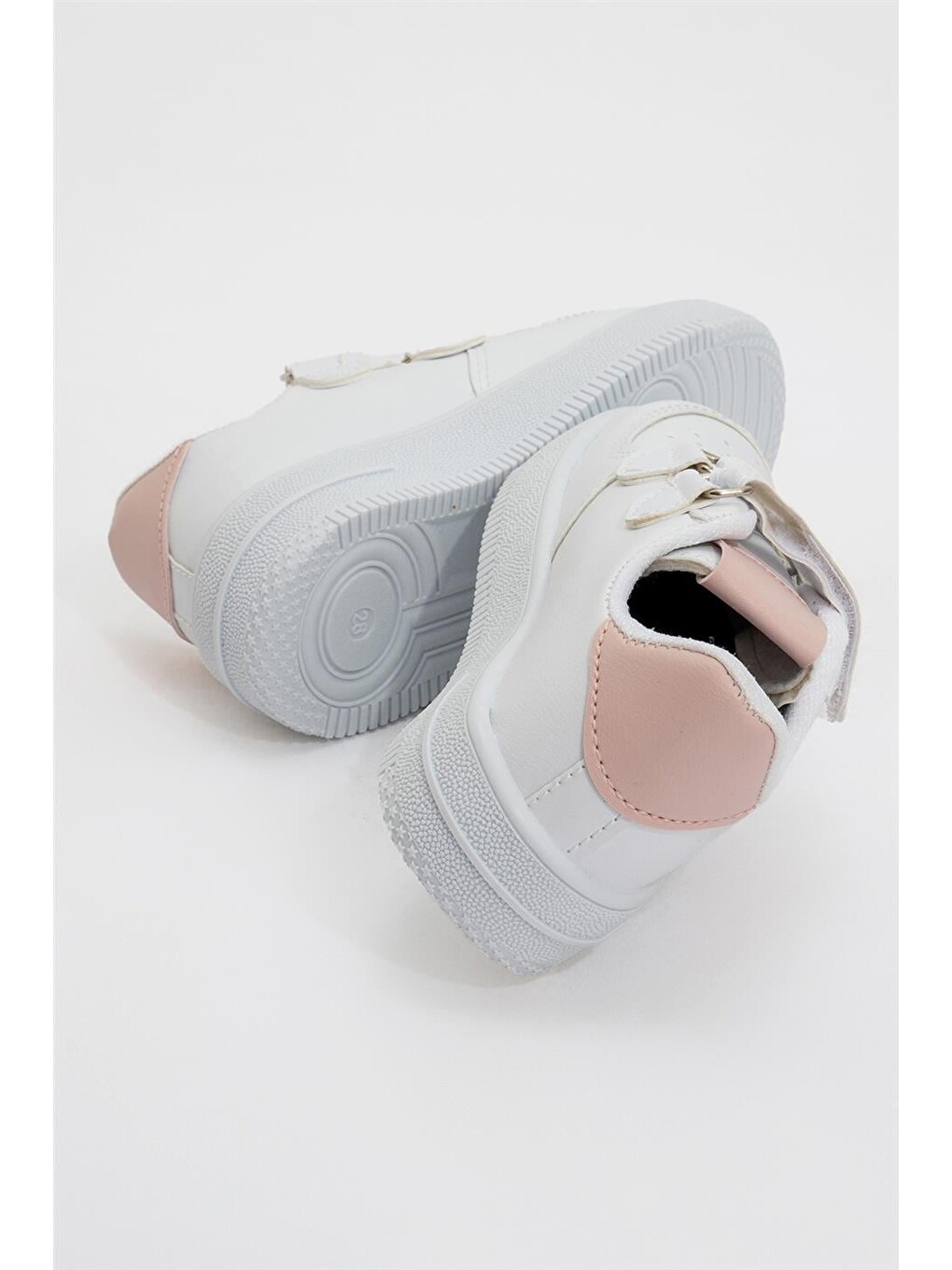 Çocuk Sneaker Spor Ayakkabı Beyaz - Pudra-7