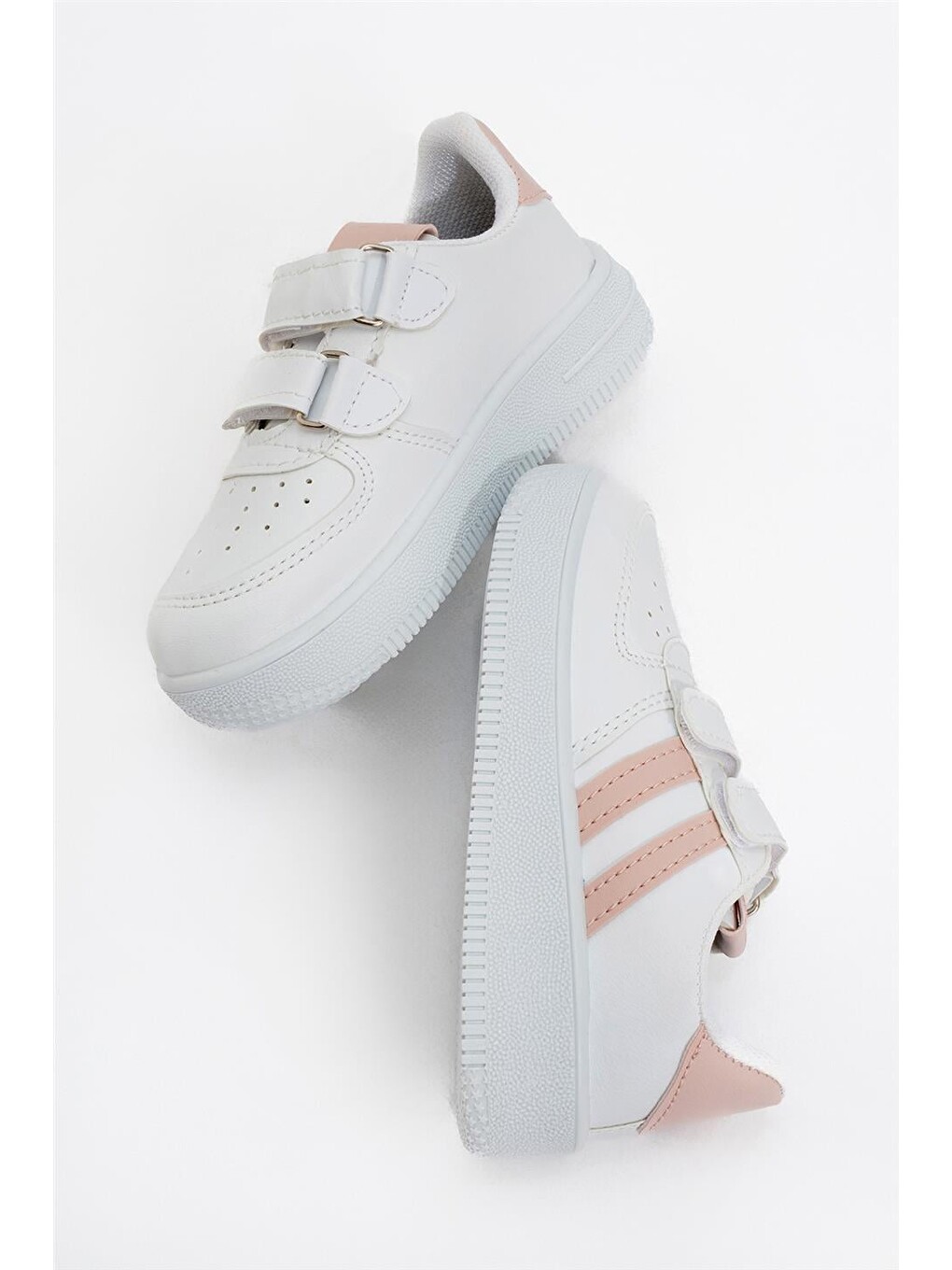 Çocuk Sneaker Spor Ayakkabı Beyaz - Pudra-11