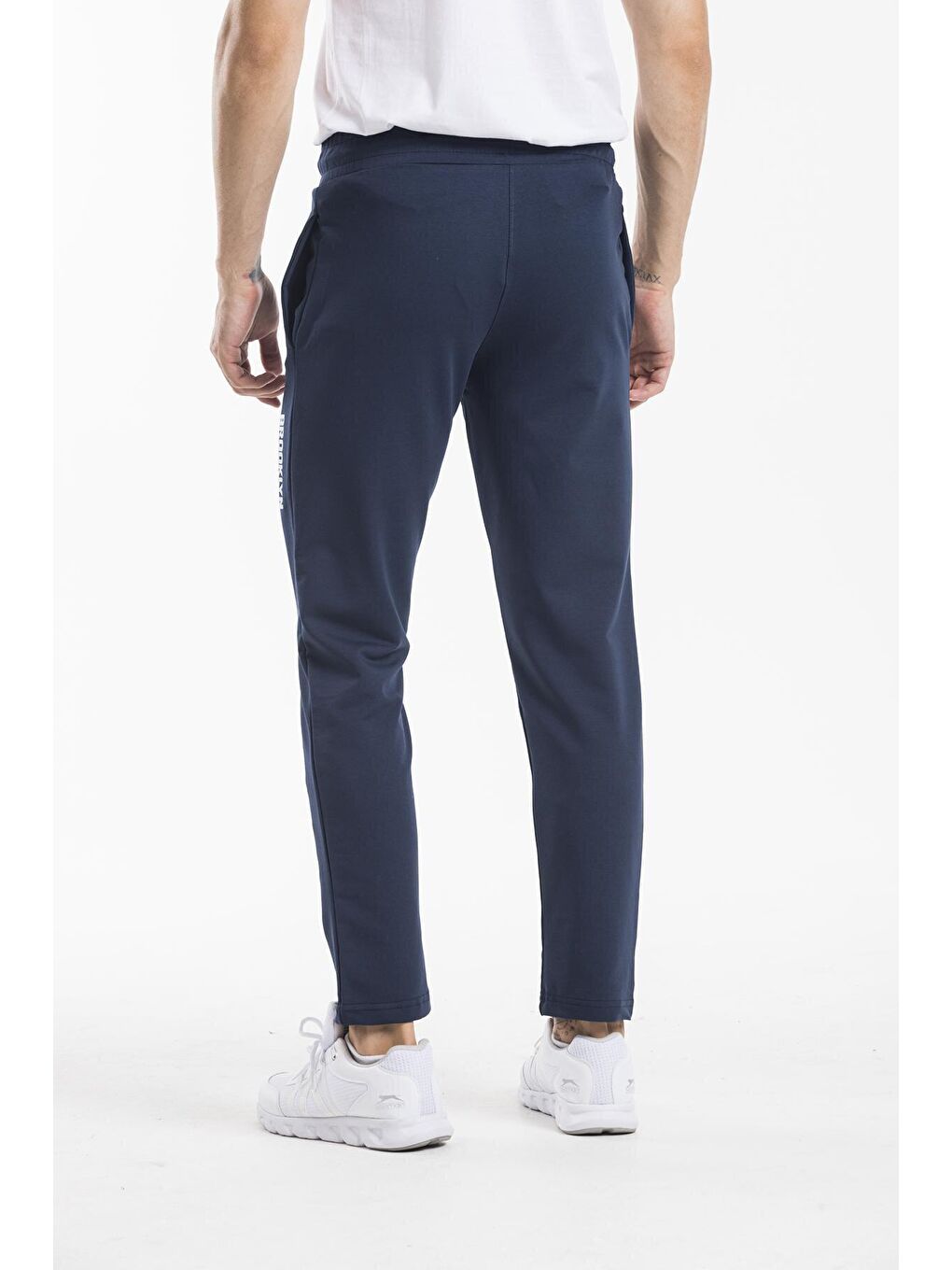 Lacivert Erkek Regular Fit Broklyn Baskılı İnce Jogger Eşofman Altı SPR 205-2